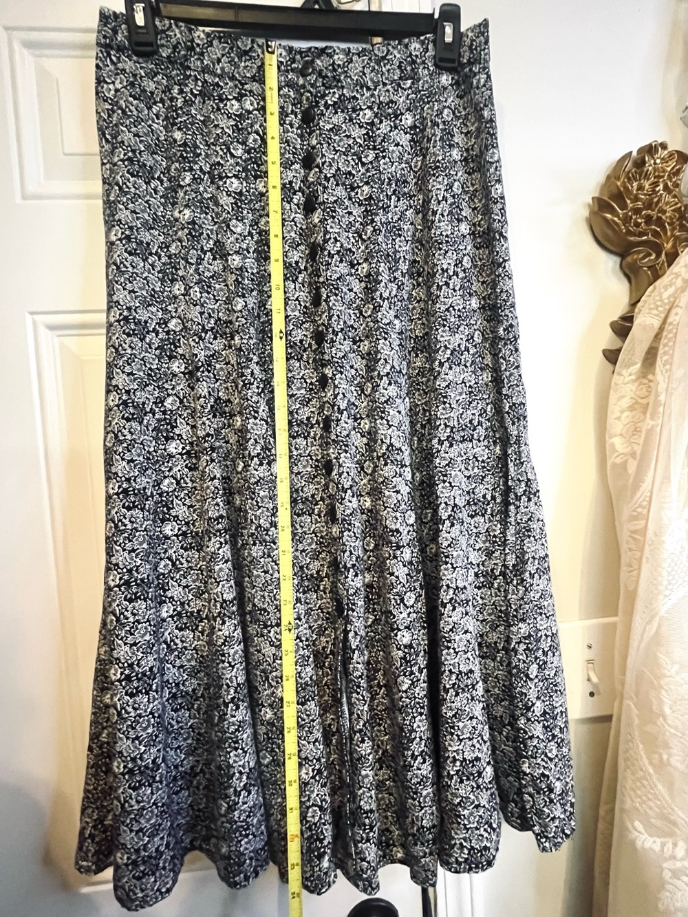 VTG 90s Compagnie Internationale Express Floral L Maxi Cottagecore Whimsigoth - Picture 9 of 10